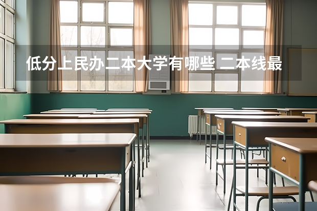 低分上民办二本大学有哪些 二本线最低的大学