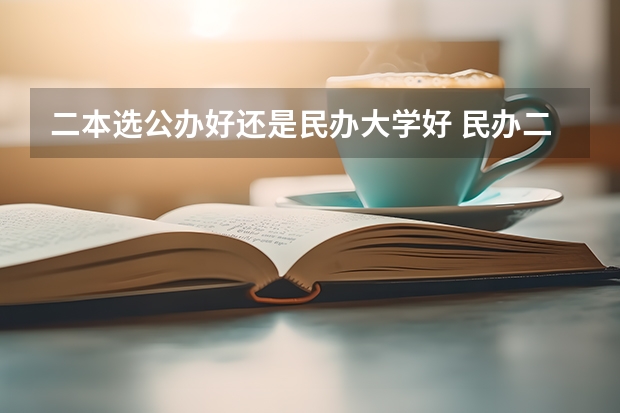 二本选公办好还是民办大学好 民办二本大学是否值得上
