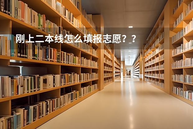 刚上二本线怎么填报志愿？？