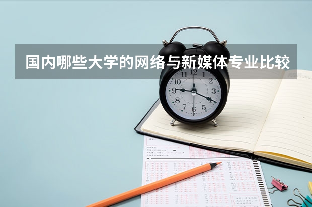 国内哪些大学的网络与新媒体专业比较好?