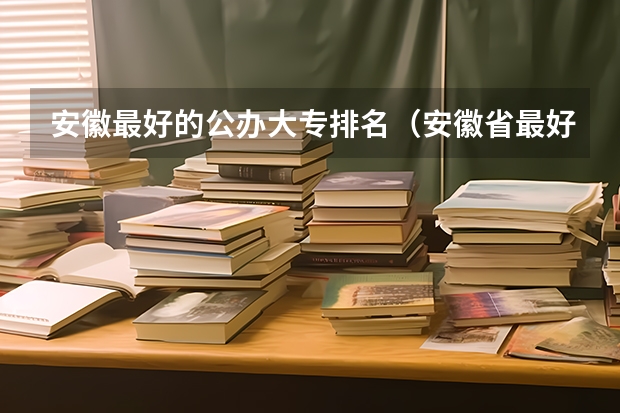安徽最好的公办大专排名（安徽省最好的大专院校）