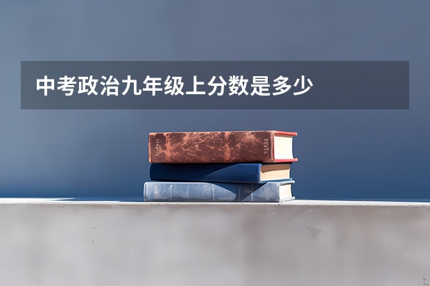 中考政治九年级上分数是多少