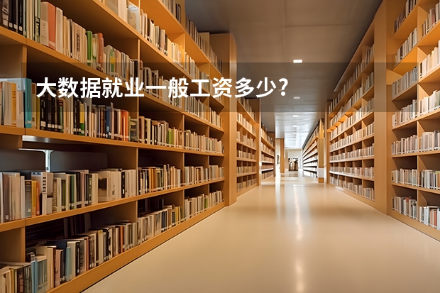大数据就业一般工资多少?