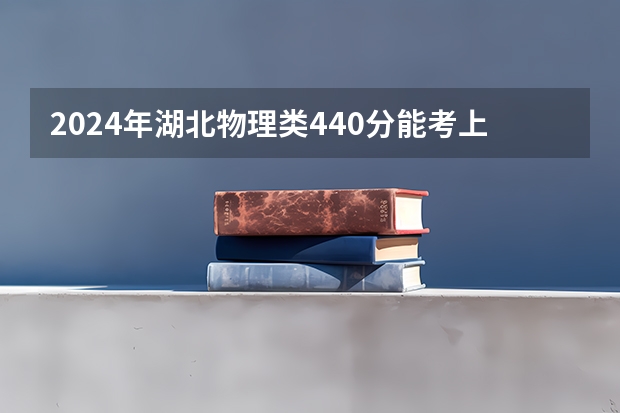 2024年湖北物理类440分能考上什么大学？