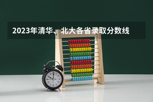 2023年清华、北大各省录取分数线是怎样的？ 福建清华北大录取分数线