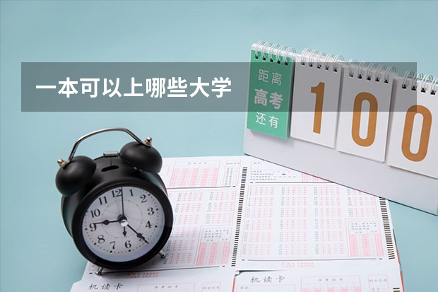 一本可以上哪些大学