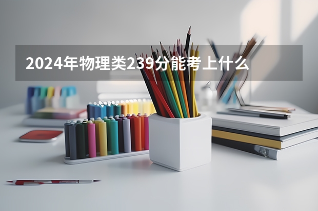 2024年物理类239分能考上什么大学？