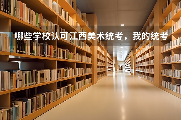 哪些学校认可江西美术统考,我的统考成绩:236 全省排名:205