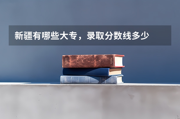 新疆有哪些大专，录取分数线多少