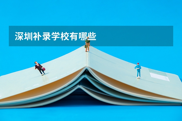 深圳补录学校有哪些