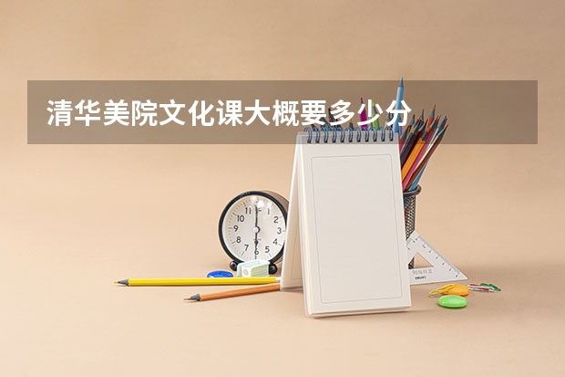 清华美院文化课大概要多少分