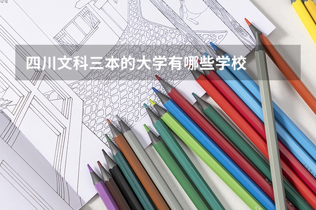 四川文科三本的大学有哪些学校
