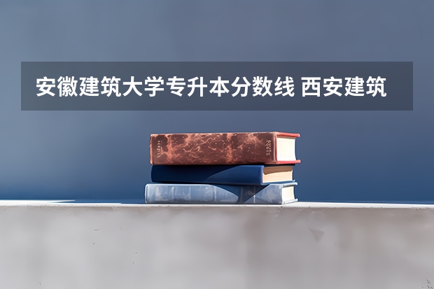 安徽建筑大学专升本分数线 西安建筑科技大学分数线