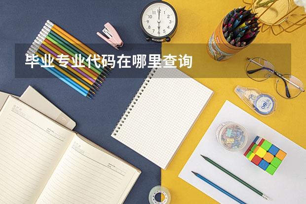 毕业专业代码在哪里查询