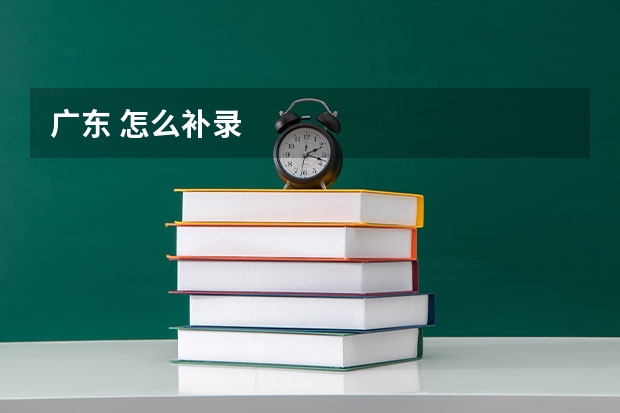 广东 怎么补录