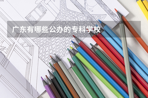 广东有哪些公办的专科学校