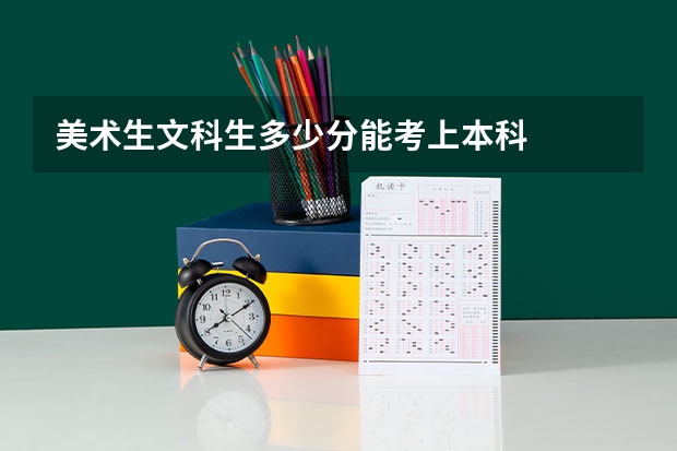美术生文科生多少分能考上本科