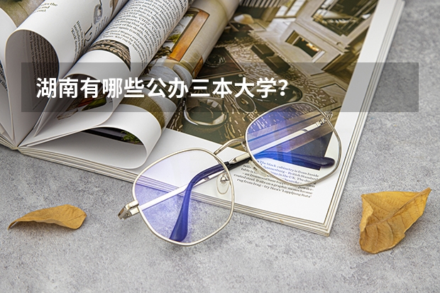 湖南有哪些公办三本大学？