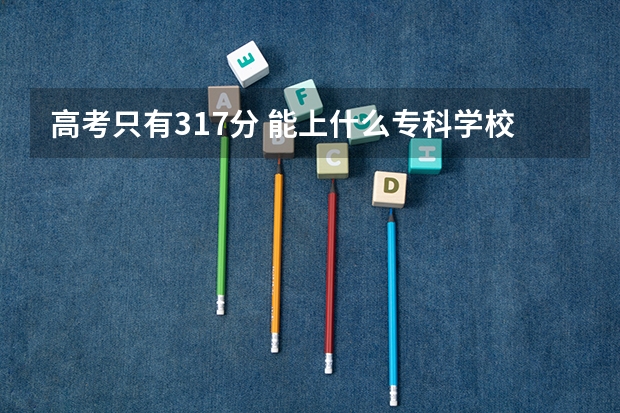 高考只有317分 能上什么专科学校啊 哥哥姐姐帮帮我这迷途的绵羊吧!!!!