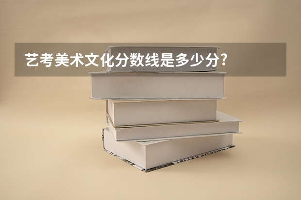艺考美术文化分数线是多少分?