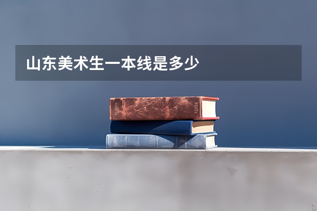 山东美术生一本线是多少