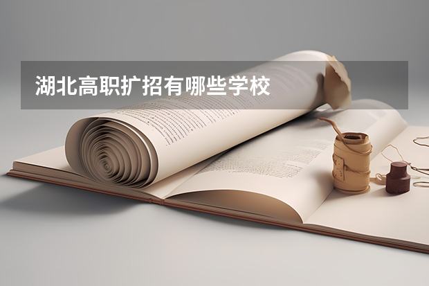 湖北高职扩招有哪些学校