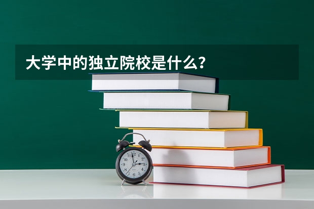大学中的独立院校是什么？