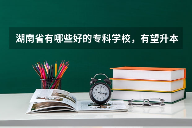 湖南省有哪些好的专科学校，有望升本科的有哪些
