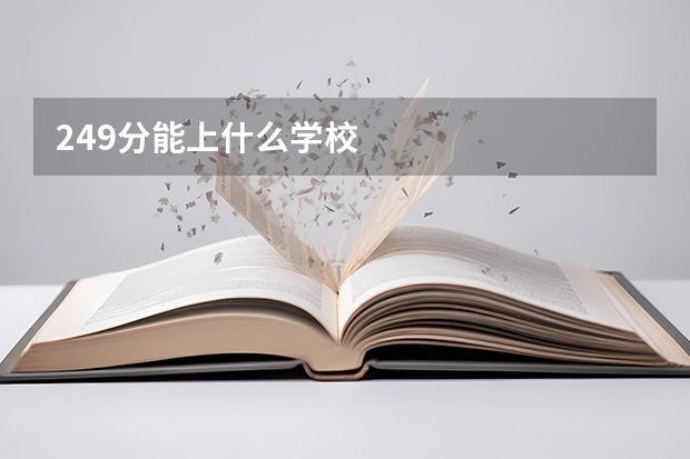 249分能上什么学校