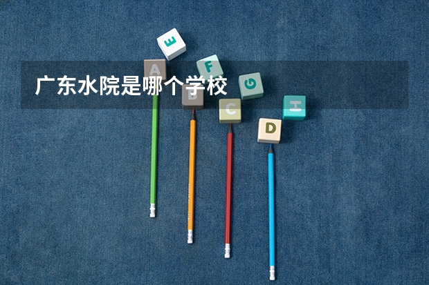 广东水院是哪个学校