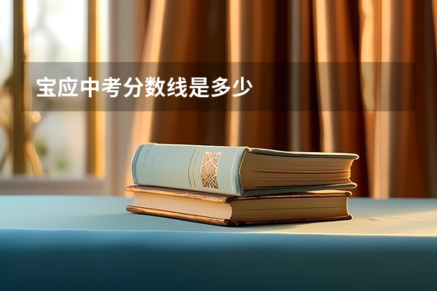 宝应中考分数线是多少