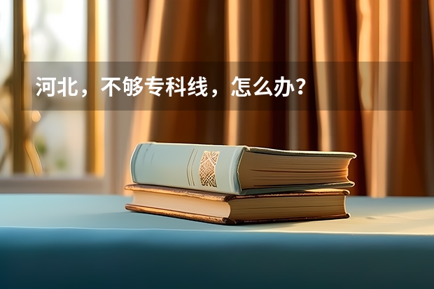 河北，不够专科线，怎么办？
