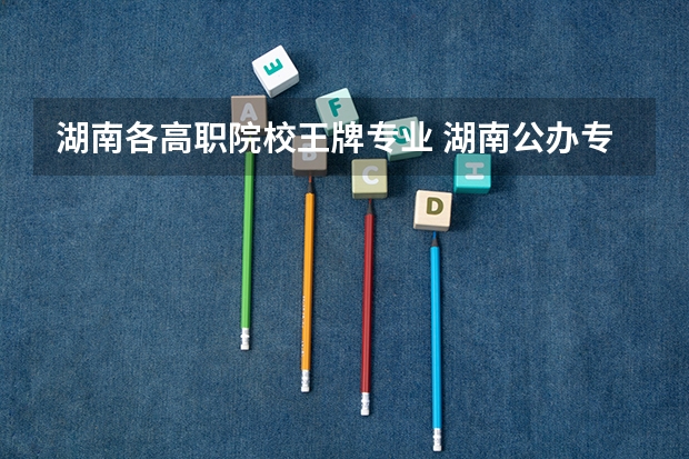 湖南各高职院校王牌专业 湖南公办专科院校排名最新排行榜