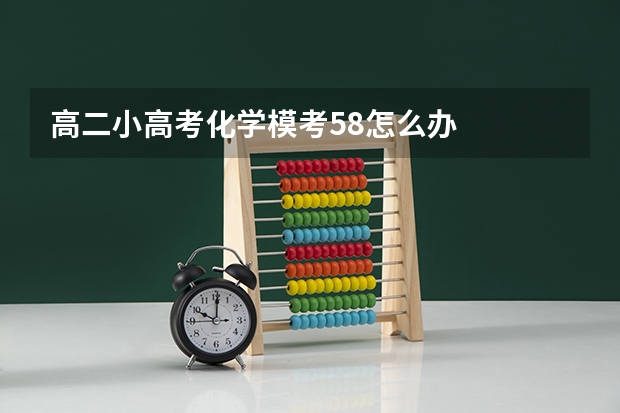高二小高考化学模考58怎么办