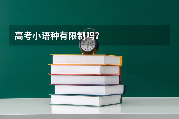 高考小语种有限制吗？
