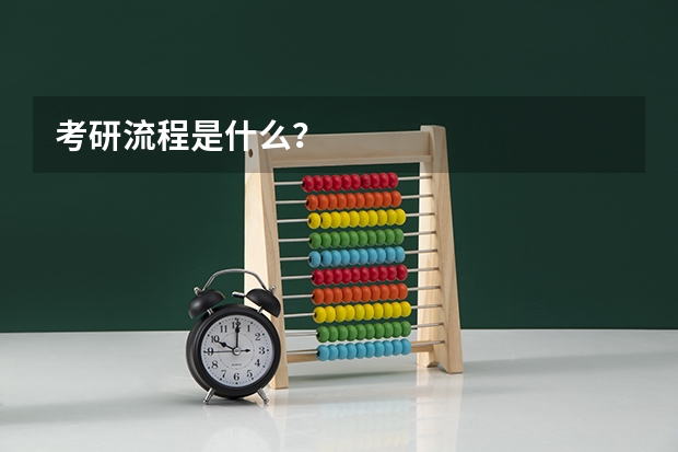 考研流程是什么？