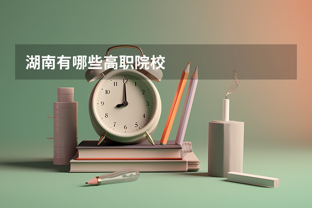 湖南有哪些高职院校