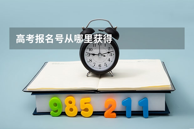 高考报名号从哪里获得