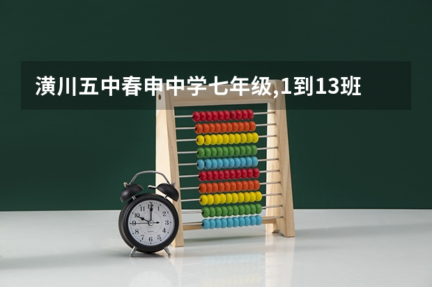 潢川五中春申中学七年级,1到13班,哪个班最好?