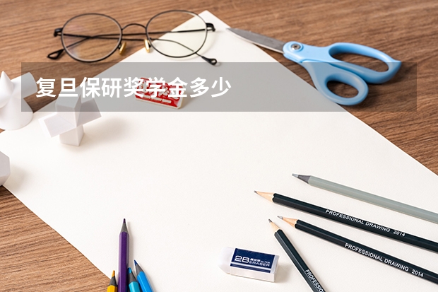 复旦保研奖学金多少