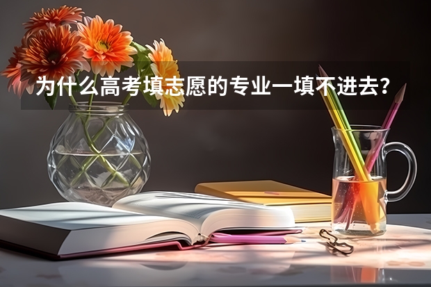 为什么高考填志愿的专业一填不进去？