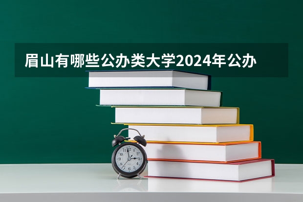 眉山有哪些公办类大学2024年公办大学名单及排名