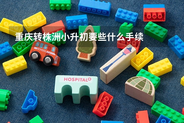 重庆转株洲小升初要些什么手续