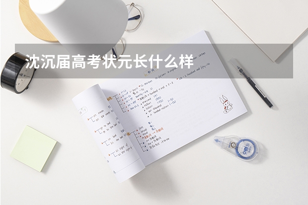 沈沉届高考状元长什么样