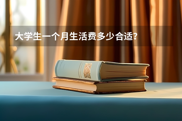 大学生一个月生活费多少合适？
