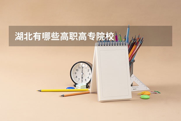 湖北有哪些高职高专院校