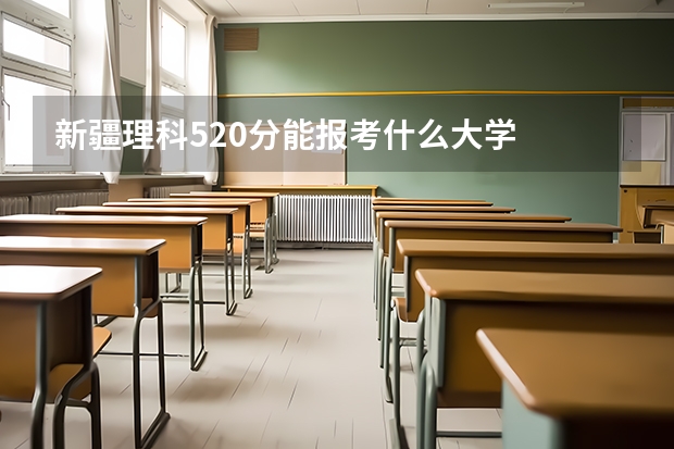 新疆理科520分能报考什么大学