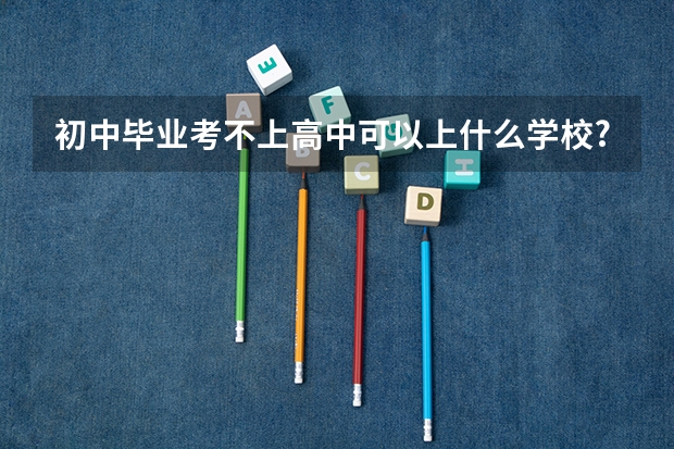 初中毕业考不上高中可以上什么学校??