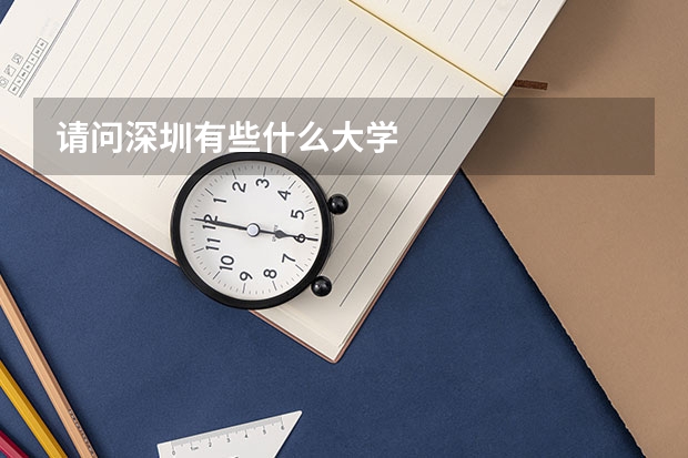 请问深圳有些什么大学