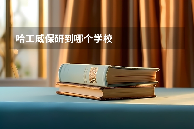 哈工威保研到哪个学校